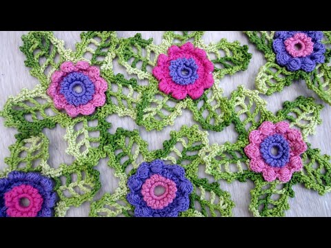 Видео: ЦВЕТОК  ирландское кружево