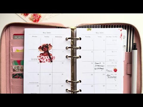Видео: Kate Spade planner Pink Bonnet. Листаем мой ежедневник