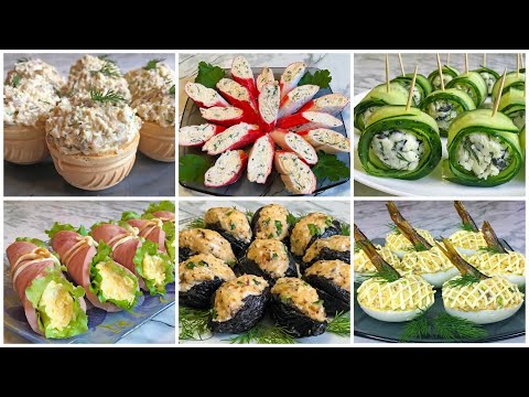 Видео: 6 Потрясающих Закусок на Новый Год 2025 / Праздничные Закуски / Snacks for the New Year