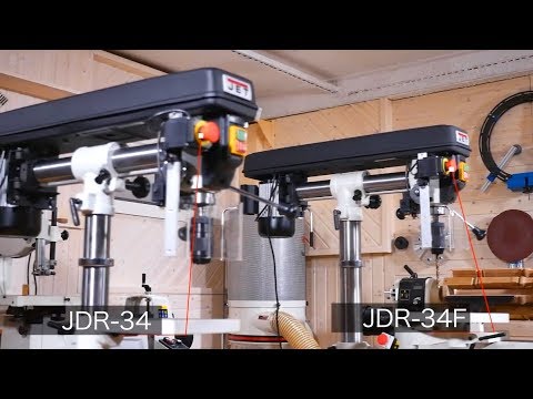 Видео: JET JDR-34F, JDR-34 Радиально-сверлильный станок по дереву обзор
