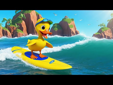 Видео: Утка скользит по калифорнийским волнам 🏄