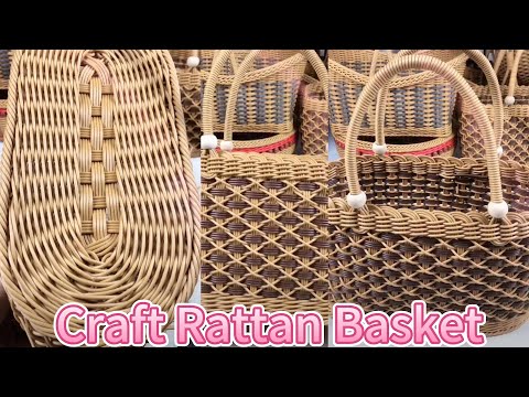 Видео: Вся корзина из ротанга! Создайте большую корзину для пикника в этом уроке #craft #diy #handmade