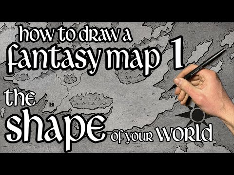 Видео: Как нарисовать фантастическую карту (Часть 1: Массивы суши)