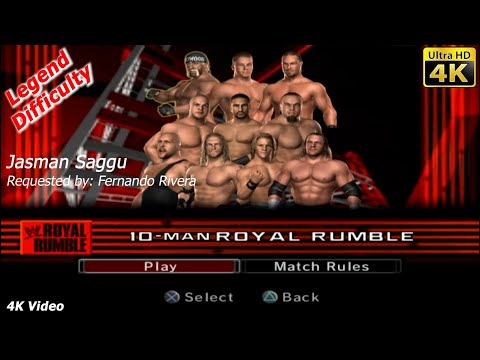 Видео: WWE SmackDown vs Raw 2006 — NWO Хоган против 9 других рестлеров — 10 Man Royal Rumble — Фернандо ...