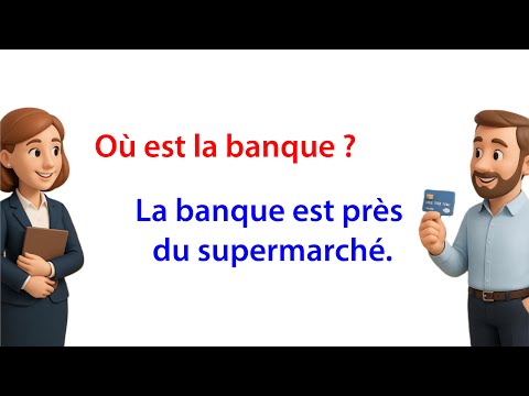 Видео: Изучайте французский язык с помощью ежедневных диалогов | В банке l À la banque l Основы французс...