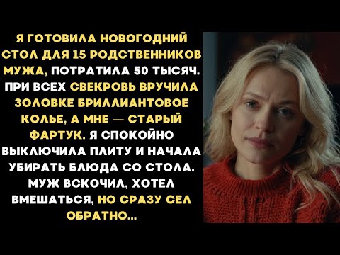 Видео: После выходки свекрови я мгновенно выключила плиту и спокойно стала убирать блюда со стола...