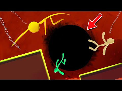 Видео: УВЕРНИСЬ ОТ ЧЕРНЫЙ ДЫРЫ ЧТОБЫ ВЫЖИТЬ! ОНА ЗАСАСЫВАЕТ НАС ВСЕХ, СПАСИТИЕ! УГАР В STICK FIGHT