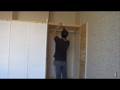 Видео: Wardrobe. Встроенный шкаф. Подробный процесс сборки.