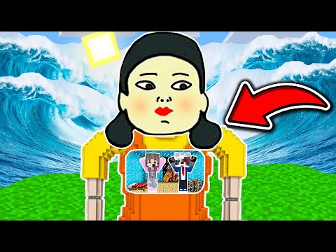 Видео: ДОМ ВНУТРИ КУКЛА ИЗ ИГРЫ В КАЛЬМАРА ПРОТИВ ЦУНАМИ В МАЙНКРАФТ ФИЛЬМ SCP SQUID GAME В MINECRAFT