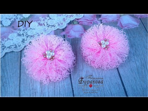 Видео: 🎀 Пышные резиночки для волос из кружева 🎀 Канзаши 🎀 Ribbon bow Kanzashi 🎀 Hand мade 🎀 DIY