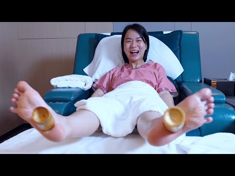 Видео: ASMR | Самый профессиональный массаж стоп банками | Лучший китайский педикюр