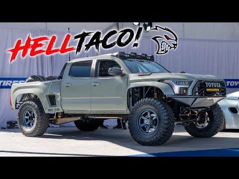 Видео: Toyota Tacoma с безумным Hellcat | Обзор в 4K