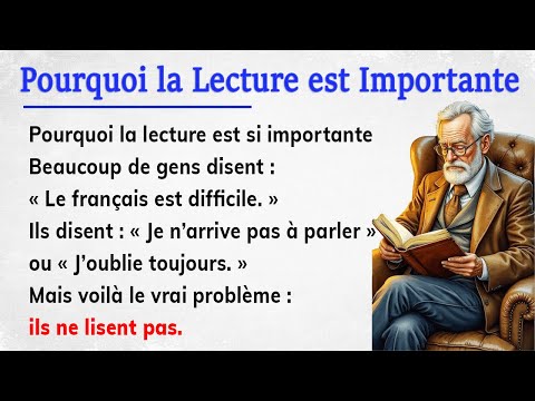 Видео: Почему чтение так важно || Французская история для начинающих (A1-A2)