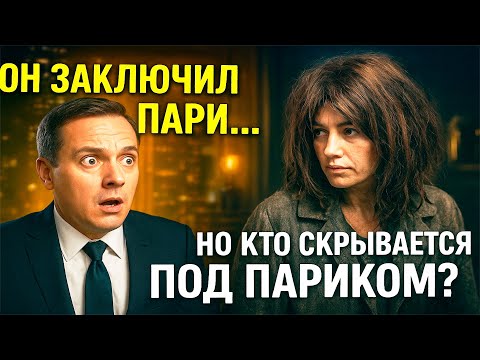 Видео: Пари было рискованным.  Она — бомжиха.  Но что случилось ночью?