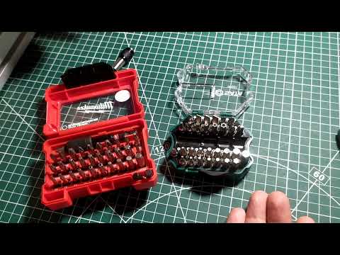 Видео: Набор бит SATA 09331 и битодержатель Makita B-66802