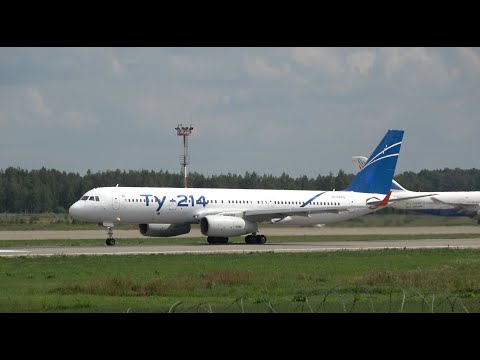 Видео: Самолёты ТУ-204/214 RED WINGS в аэропорту Домодедово