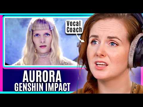 Видео: Aurora — кельтская фея! Genshin Impact - Nod-Krai Main Theme Luna Reaction | Анализ вокального коуча