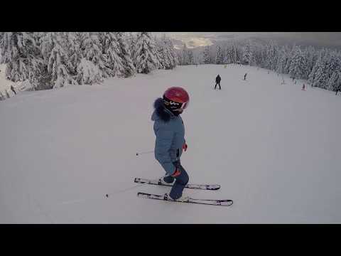 Видео: Боровец. Болгария, Трасса Ситняково 1 (синяя) и Червено знамя  (черная).