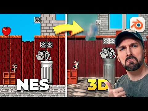 Видео: Я создал 3D уровень из Chip ’n Dale (NES) / Virtual Player