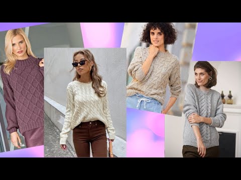 Видео: Для уютной 💮зимы пять джемперов со схемами и описанием вязания