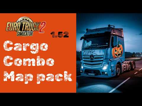 Видео: ETS 2 | Большая Сборка Карт для 🚛 1.52 🌍 ProMods RusMap SibirMap ROEX Beyond  | Cargo map combo