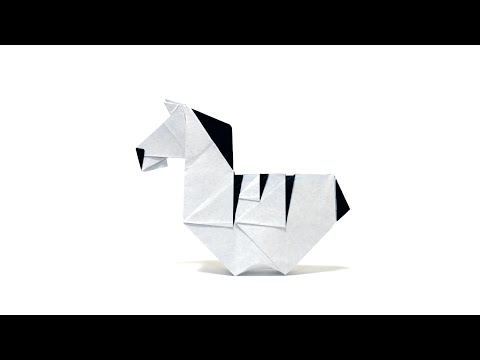 Видео: Оригами зебра