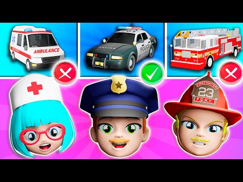Видео: Где Моя Сирена? 🚒 🚓 🚑 + Сборник Lights Kids Детские Песни