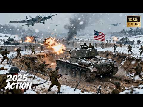 Видео: Кровь не суха бой не стих В снегу под огнем солдаты атакуют Корею жизнью❗