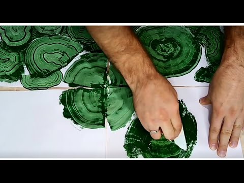 Видео: ИСКУСТВО РИСОВАНИЯ НА ХОЛСТЕ /МАЛАХИТА..!