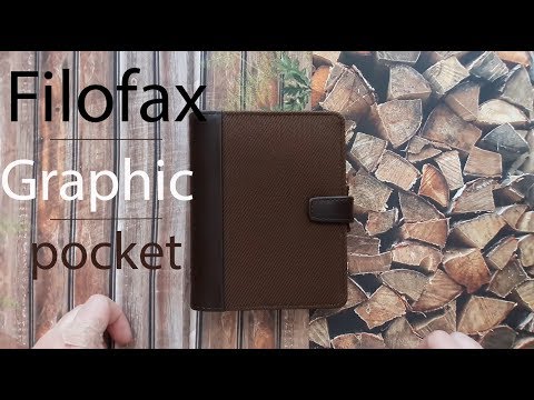 Видео: Органайзер, ежедневник Filofax Graphic Pocket