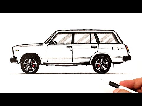 Видео: Как нарисовать ВАЗ 2104