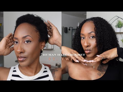 Видео: Вязание крючком из натуральных волос с участием YWIGS