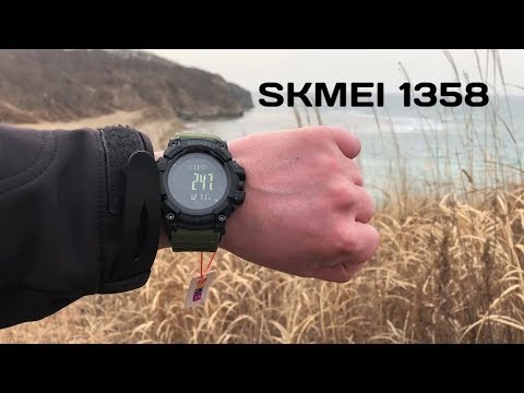 Видео: Спортивные часы SKMEI 1358 - шагомер, компас, высотомер и другие функции