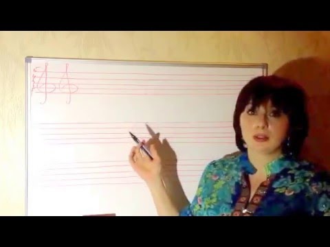 Видео: Урок 2 Игра на пианино Скрипичный ключ Ноты первой октавы Приём non legato. Musical notation.