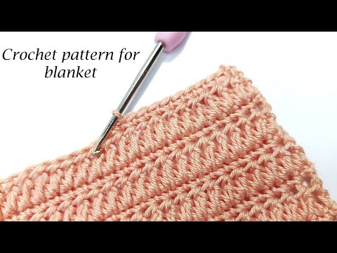 Видео: САМЫЙ ПРОСТОЙ ПЛОТНЫЙ УЗОР КРЮЧКОМ ДЛЯ ПЛЕДА 👍 EASY CROCHET PATTERN FOR BLANKET