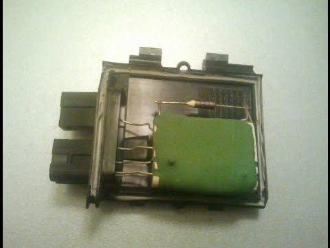 Видео: Ауди 80 регулятор скорости печки, не исправность.