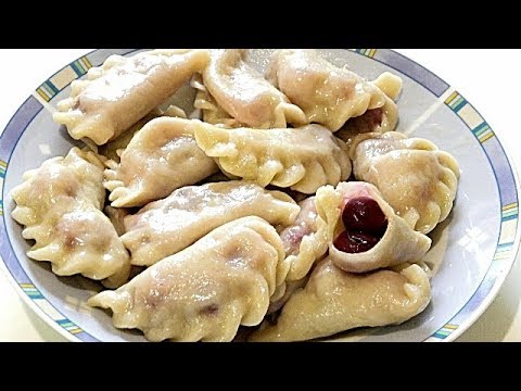 Видео: Вареники с вишней на заварном тесте/ Cherry dumplings on custard dough