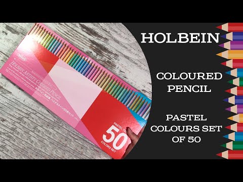 Видео: Новые карандашики! Holbein Pastel Colours Set of 50