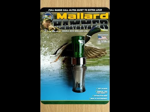 Видео: Манок на утку Mallard Hammer от Buck Gardner.