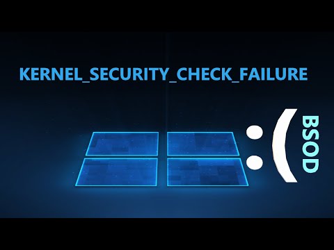 Видео: KERNEL SECURITY CHECK FAILURE - Как исправить в Windows 11 и 10