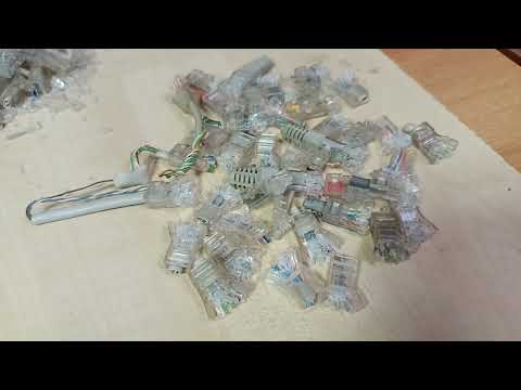 Видео: Разъемы RJ45, как я достаю позолоченные пины.