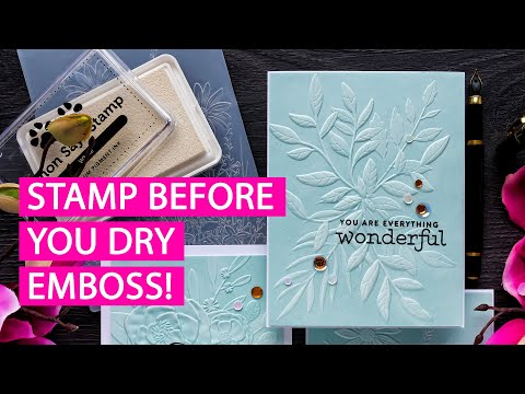 Видео: Простые поздравительные открытки с папками для 3D-тиснения