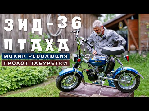 Видео: ПТАХА САМЫЙ МИНИ МОТОЦИКЛ/ ЗиД-36 Птаха/ Иван Зенкевич