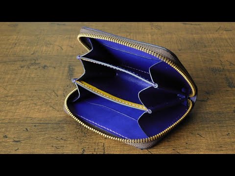 Видео: [Free PDF pattern] Как сделать кошелек на молнии /leathercraft/DIY