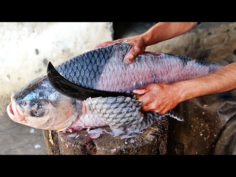 Видео: Пакистанская уличная еда - ГИГАНТСКИЙ КАРП, приготовленный тремя способами Пешавар Пакистан