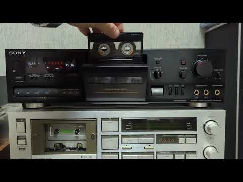 Видео: Sony TC-RX 715 - одна из последних навороченных и достойных реверсный дек от Sony