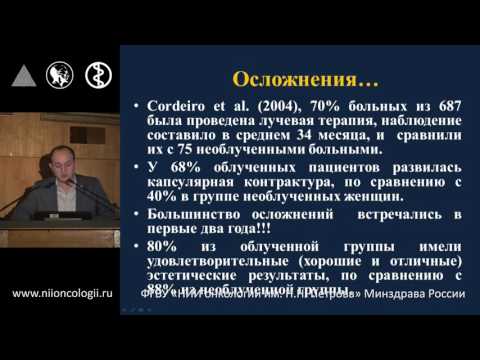 Видео: Реконструкция молочной железы экспандером/имплантом в комбинации с лучевой терапией