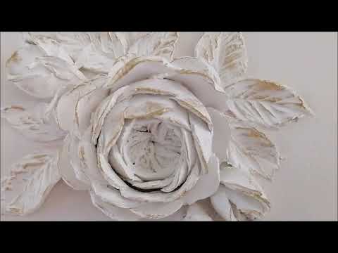 Видео: Лепнина или барельеф в классическом интерьере. Розы из штукатурки в интерьере.