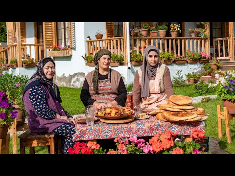 Видео: Russian: 🔥 Выпечка Хлеба В Глиняном Тануре | Деревенская Жизнь С Мамой И Бабушкой.