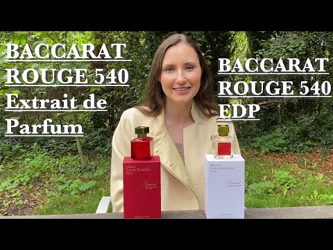 Видео: BACCARAT ROUGE 540 Extrait de Parfum vs. BACCARAT ROUGE 540 EdP. Cравнение/Compairison.